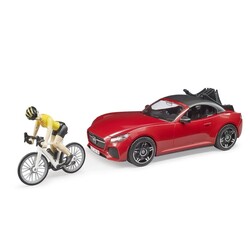 Roadster Araba, Bisiklet ve Sürücüsü - Thumbnail