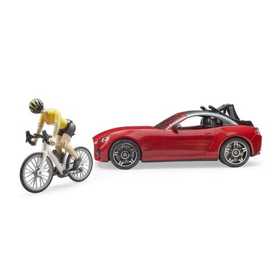 Roadster Araba, Bisiklet ve Sürücüsü