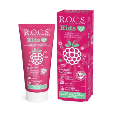 Rocs Kids 3-7 Yaş Ahududu Smoothie Diş Macunu 35 ML - 1