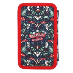 Santoro Little Mushroom Üç Katlı Dolu Kalem Kutusu - 5