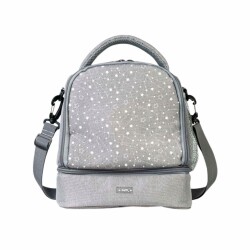 Saro Termal Yalıtımlı Beslenme Çantası Gri Yıldızlı - Saro