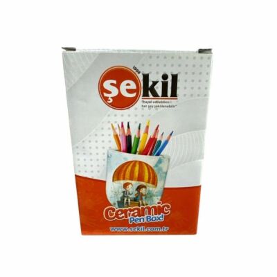 Şekil Kil Seramik Kalemlik Boyama Seti - 1