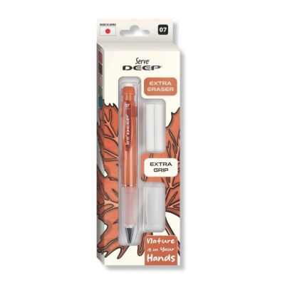 Serve Deep Versatil Kalem Grip Silgi Yedekli Set 0.7 Mm - 1