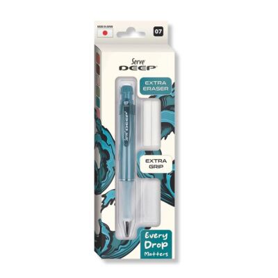 Serve Deep Versatil Kalem Grip Silgi Yedekli Set 0.7 Mm - 5