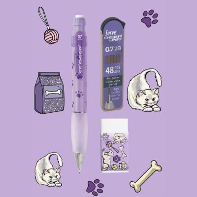 Serve Defter Seti Desenli Lavanta Kutulu - 2