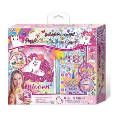Sevimli Kırtasiye Seti Puzzle Hamster Game Console - 1