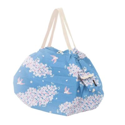 Shupatto Compact Bag - L - Hana ni Tori - 1