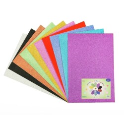 Simli Yapışkanlı El İşi Kağıdı 10lu 20 x 30 cm - Lino