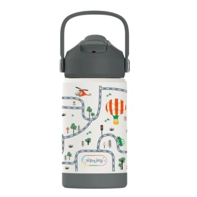 Sipnjoy FlipSip Çocuk Su Termosu 360 ml Adventure Trails - 1