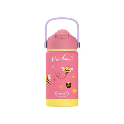 SipnJoy FlipSip Çocuk Su Termosu 360 ml Bee Honey - 1