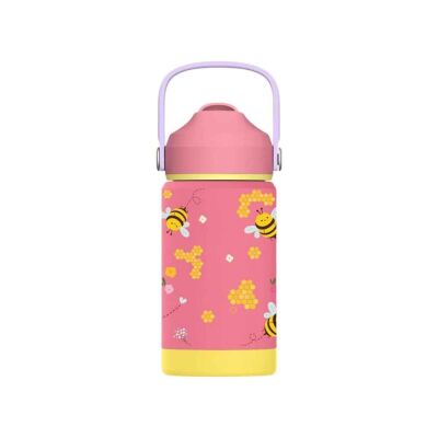 SipnJoy FlipSip Çocuk Su Termosu 360 ml Bee Honey - 2