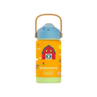 SipnJoy FlipSip Çocuk Su Termosu 360 ml Farmyard Fun - 1