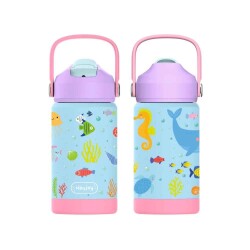 SipnJoy FlipSip Çocuk Su Termosu 360 ml Ocean Whisper - 3