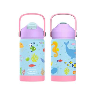SipnJoy FlipSip Çocuk Su Termosu 360 ml Ocean Whisper - 2