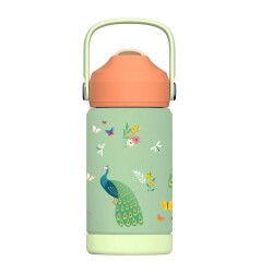 Sipnjoy FlipSip Çocuk Su Termosu 360 ml Peacock Queen Tavus Kuşu - 3