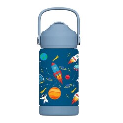 Sipnjoy FlipSip Çocuk Su Termosu 360 ml Star Explorer Uzay - 2