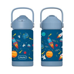 Sipnjoy FlipSip Çocuk Su Termosu 360 ml Star Explorer Uzay - 3