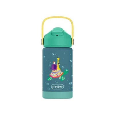 SipnJoy FlipSip Çocuk Su Termosu 360 ml Turtle Voyage - 1