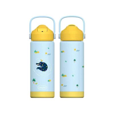 SipnJoy FlipSip Çocuk Su Termosu 550 ml Snappy Croc - 2