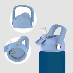 SipnJoy FlipSip Çocuk Su Termosu 550 ml Snappy Croc - 4