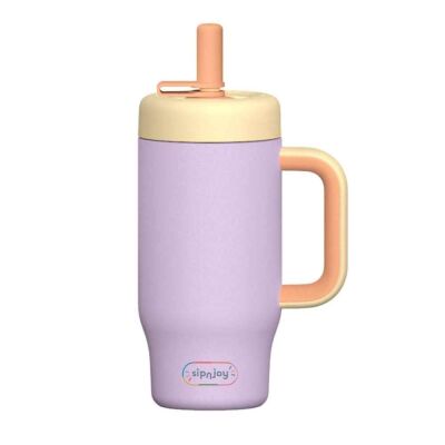 Sipnjoy Handle Hug Tumbler 550 ml Lila - 1