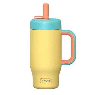 Sipnjoy Handle Hug Tumbler 550 ml Limon - 1