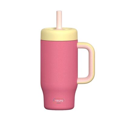 Sipnjoy Handle Hug Tumbler 550 ml Pembe - 1