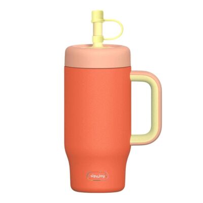 Sipnjoy Handle Hug Tumbler 550 ml Turuncu - 2
