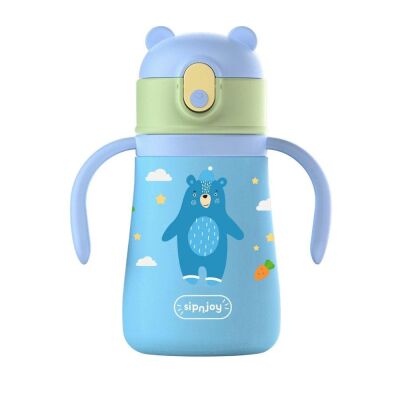 Sipnjoy Sippy Pals Çocuk Su Termosu 360 ml Mavi - 1