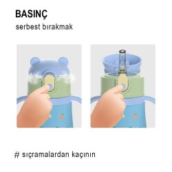 Sipnjoy Sippy Pals Çocuk Su Termosu 360 ml Pembe - 3