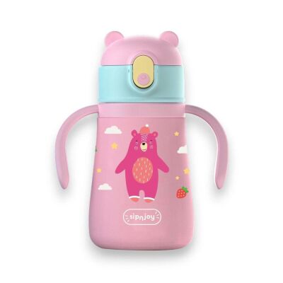 Sipnjoy Sippy Pals Çocuk Su Termosu 360 ml Pembe - 1