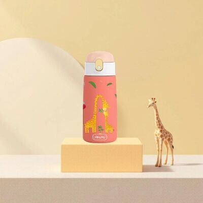 Sipnjoy SipSquad Çocuk Su Termosu 480 ml Giggle Giraffe Zürafa - 3