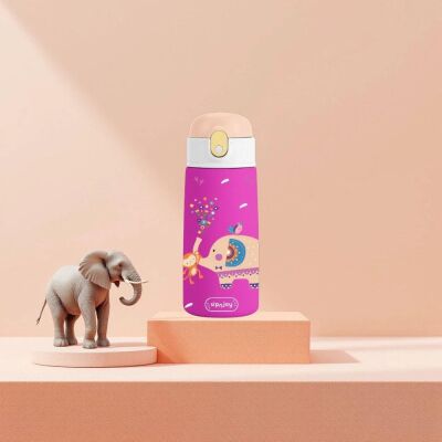 Sipnjoy SipSquad Çocuk Su Termosu 480 ml Jolly Elephant Fil - 3