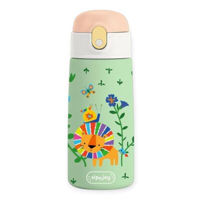 Sipnjoy SipSquad Çocuk Su Termosu 480 ml Lively Roar Aslan - 1