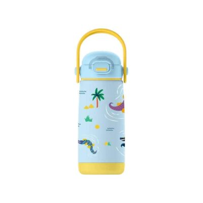 SipnJoy SipSquad Plus Çocuk Su Termosu 480 ml Snappy Croc - 1