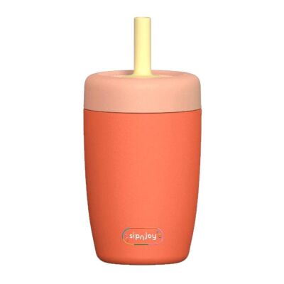 Sipnjoy Straw Buddy Tumbler 360 ml Turuncu - 1