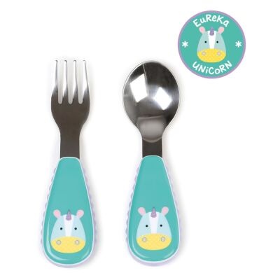 Skip Hop Çatal Kaşık Seti, Unicorn - 1