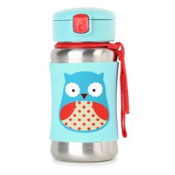 Skip Hop Pipetli Paslanmaz Çelik Suluk, Baykuş - Skip Hop