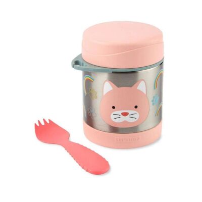 Skip Hop Zoo Paslanmaz Çelik Termos Kedi - 1
