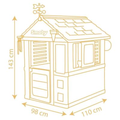 Smoby 4 Seasons Playhouse - 4