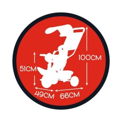 Smoby Bebek Bisikleti Mickey Baby Balade Plus Tricycle - 4