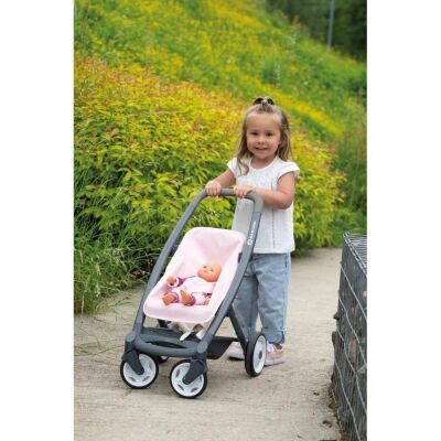 Smoby Maxi Cosi Oyuncak Bebek Puseti Pram Pink - 6