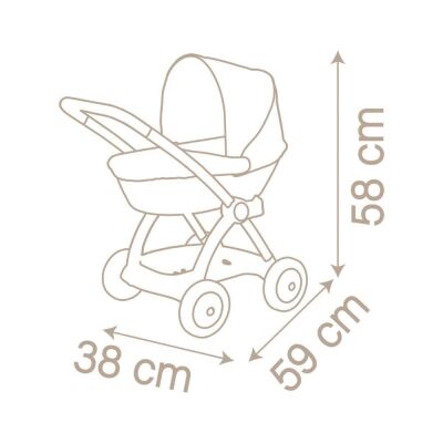 Smoby Oyuncak Bebek Puseti Baby Nurse Landau - 8