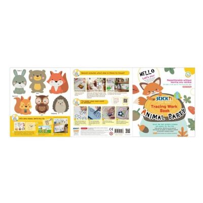 Stickn Çocuklar için Sticker Aktivitesi Hayvanlar - 2
