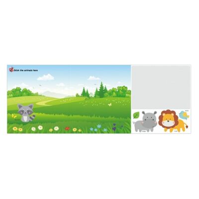 Stickn Çocuklar için Sticker Aktivitesi Hayvanlar - 3
