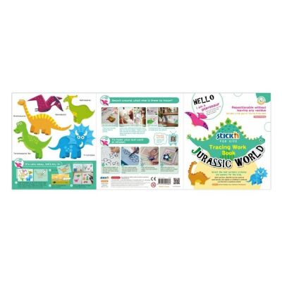 Stickn Çocuklar için Sticker Aktivitesi Jurassic World - 5