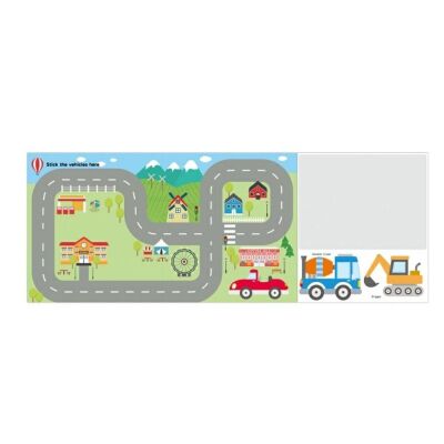 Stickn Çocuklar için Sticker Aktivitesi Taşıtlar - 3