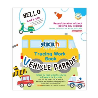 Stickn Çocuklar için Sticker Aktivitesi Taşıtlar - 1