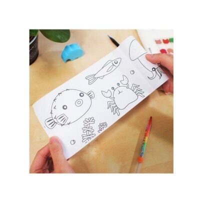 Stickn Yapışkanlı Boyama Rulosu 10 x 243 cm Animal Kingdom - 2