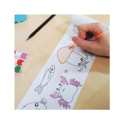 Stickn Yapışkanlı Boyama Rulosu 10 x 243 cm Animal Kingdom - 3